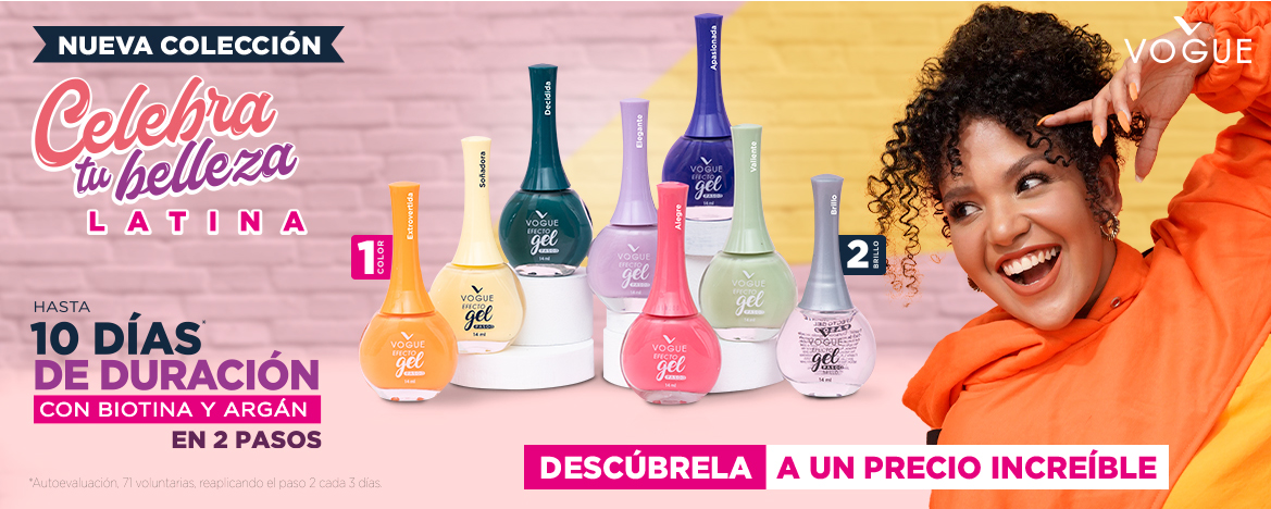Esmalte Efecto Gel de Vogue, uñas decoradas y perfectas con larga duración